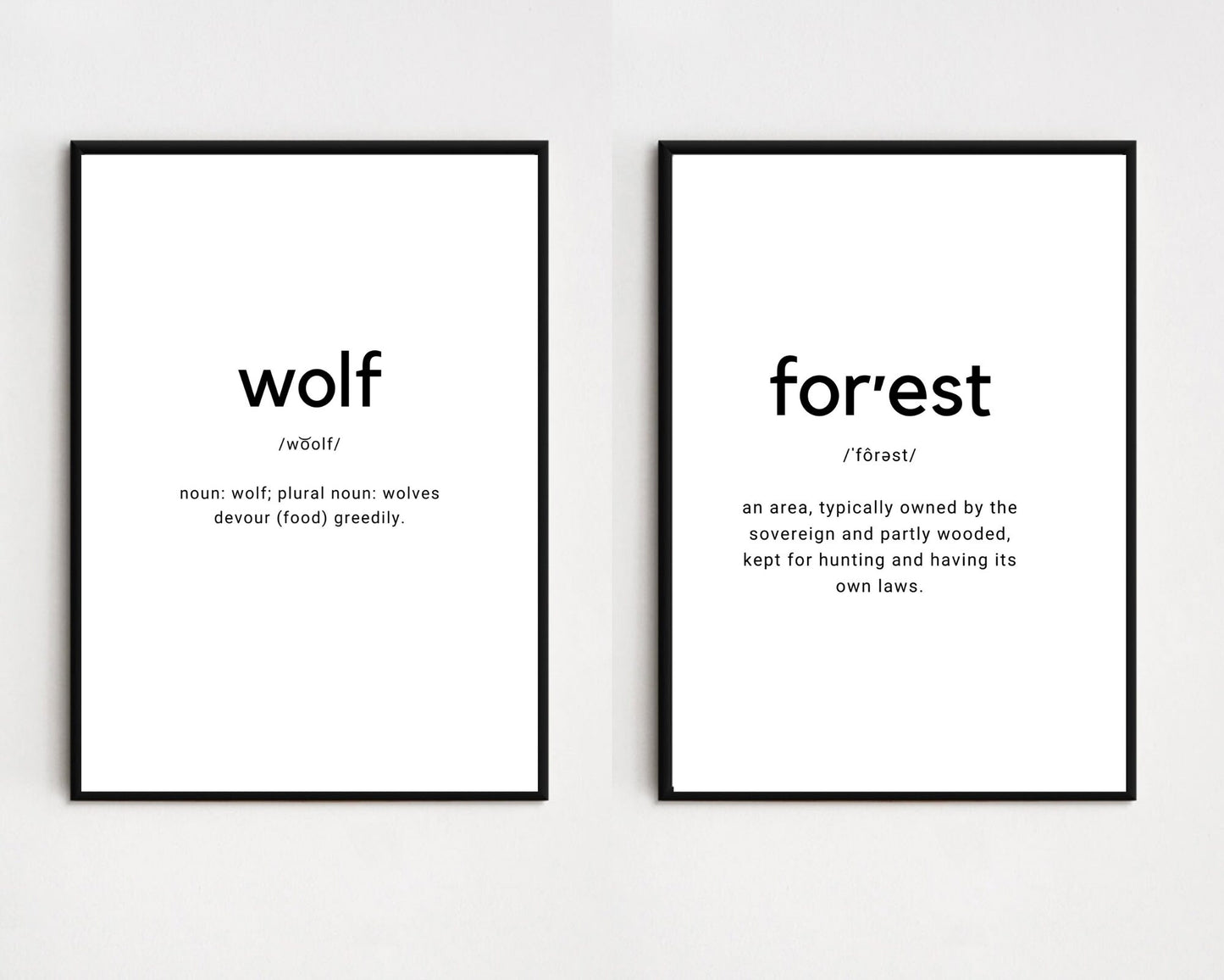 Life Is Amazing Inspirational Qoute | Wolf in a Forest Silhouette | Set of 3 Digital Designs | LR Knost Quote | 3 Pieces Wall art