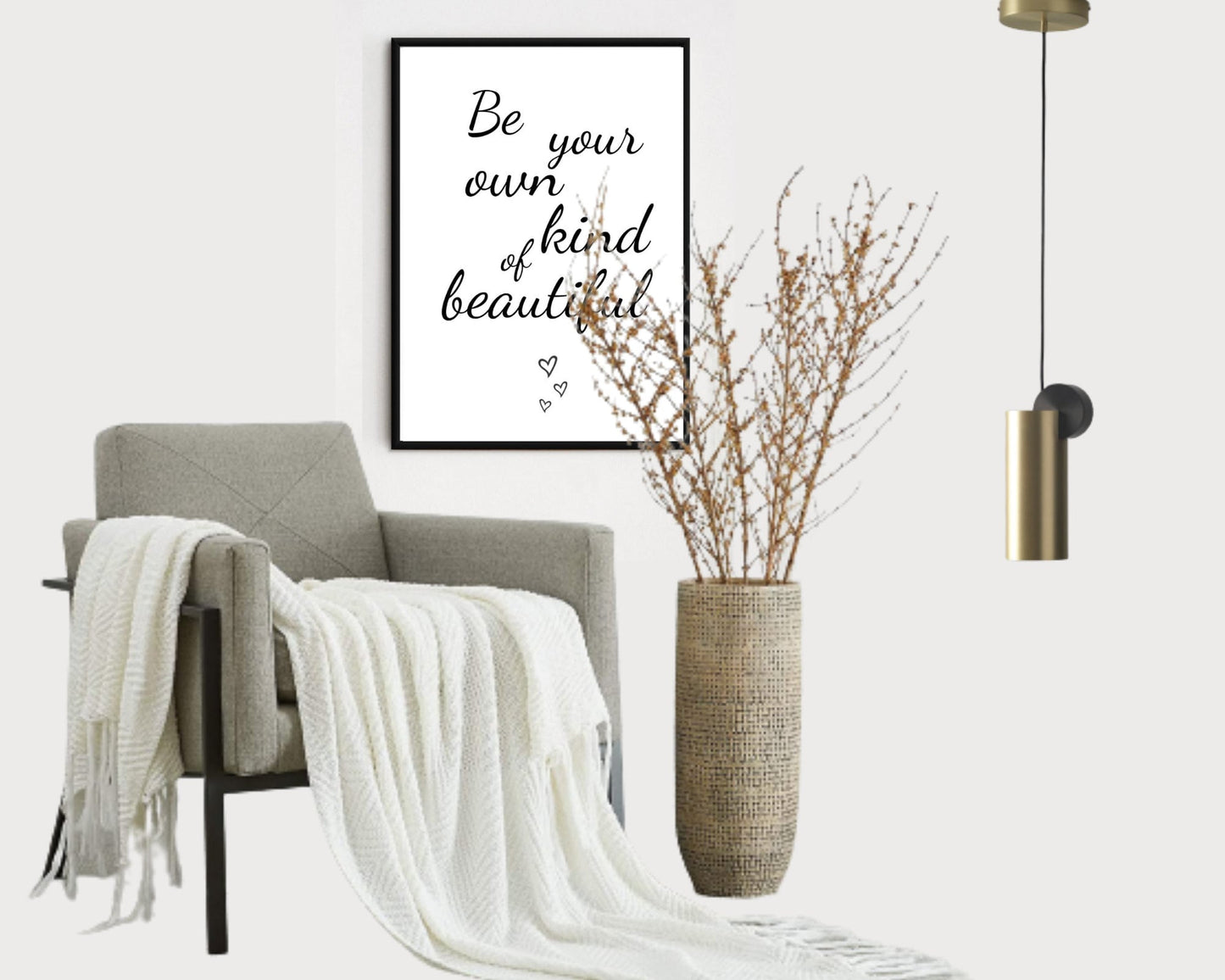 Be Your Own Kind Of Beautiful, Encouragement Gift, Gift for Friends/Family, Motivational Gift, House Gift, For New House Gift