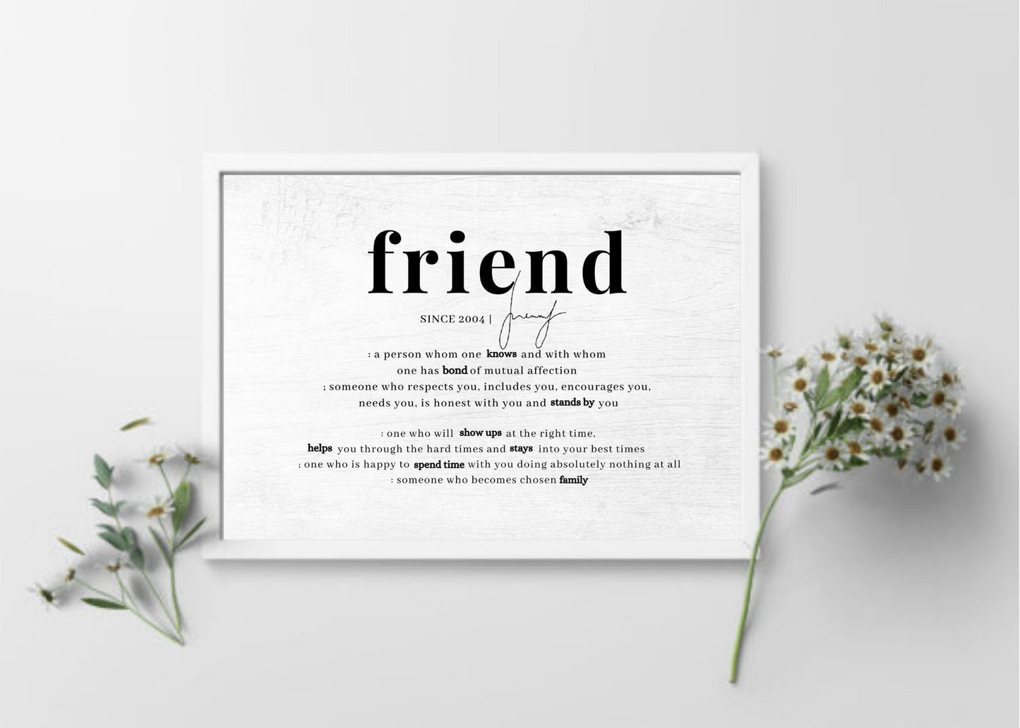 2 Piece Inspirational Gift, Bestfriend Gift Leader Gift, Message Name Sign for Friend & Leader, Retirement Gift for Boss