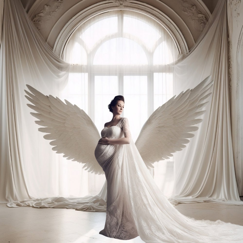 Maternity Backdrops Digital Backdrops Digital Angel Wings Maternity Studio Digital Studio Background Photoshoot Photographer Props Youtubers