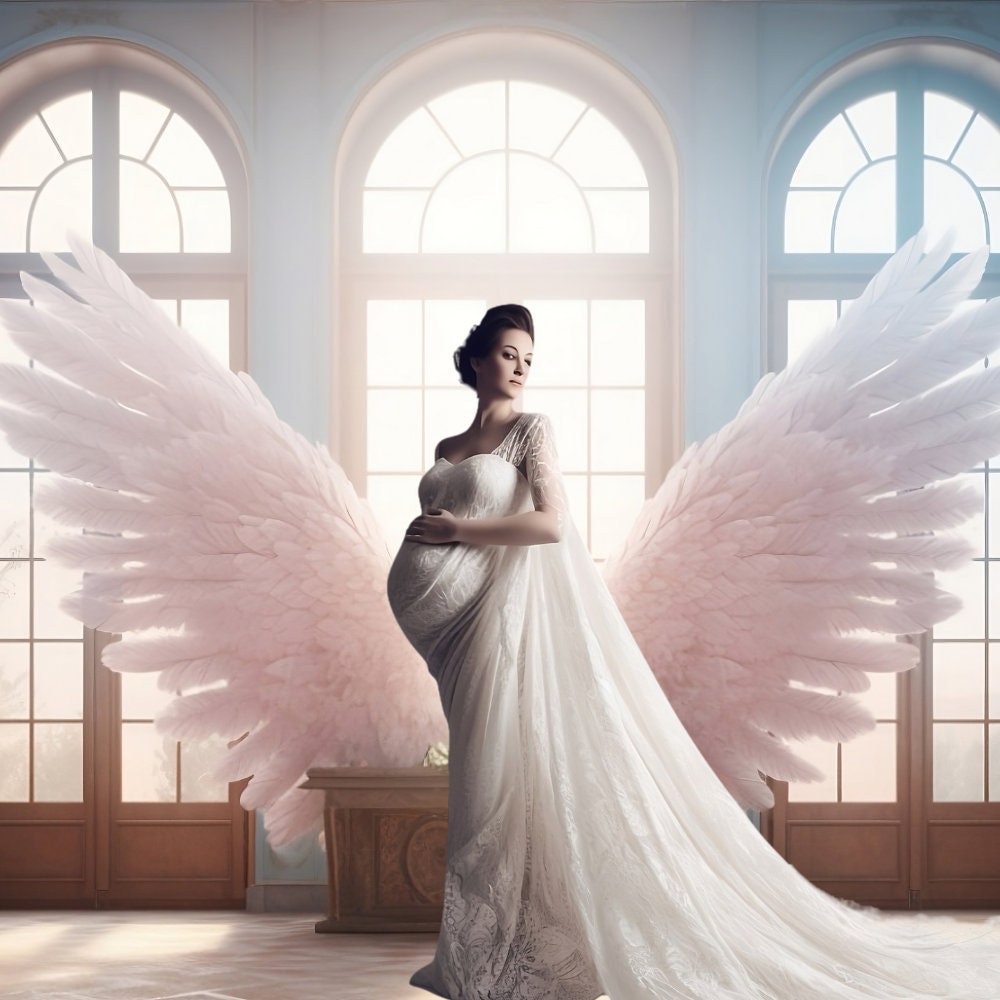 Digital Backdrops Maternity Studio Maternity Angel Wings Chic Backgrounds Textures Photoshoot Fine Art Overlays Photoshop