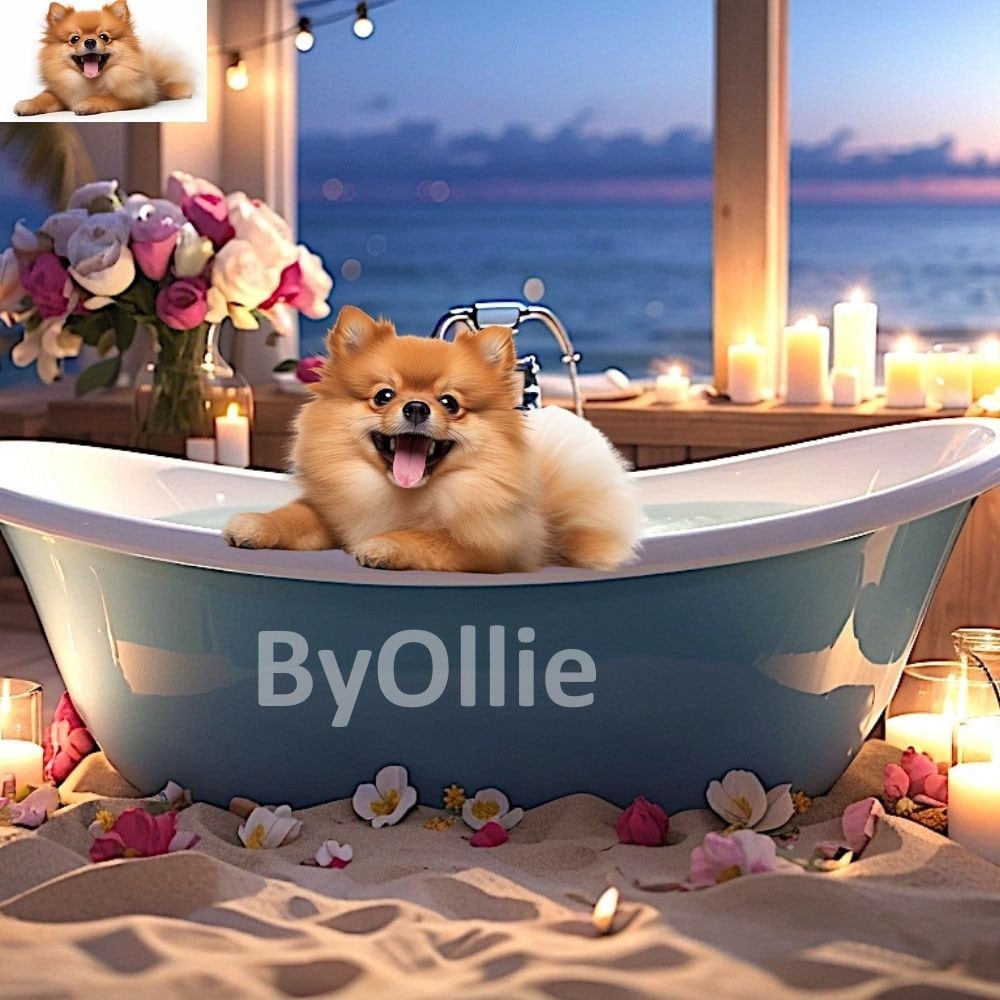 10 My cute happy dog backdrops puppy dog digital backgrounds virtual composite photography dog bathtub beach star sky candles portrait