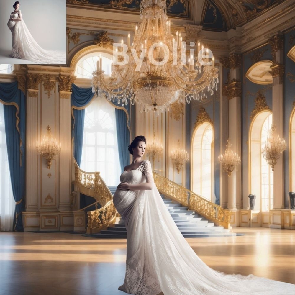 16 Mansion Luxe Luxury Dream Ballroom Royal Castle Photo Wedding Maternity Backgrounds Digital Texture Photography Studio Backdrops Overlays