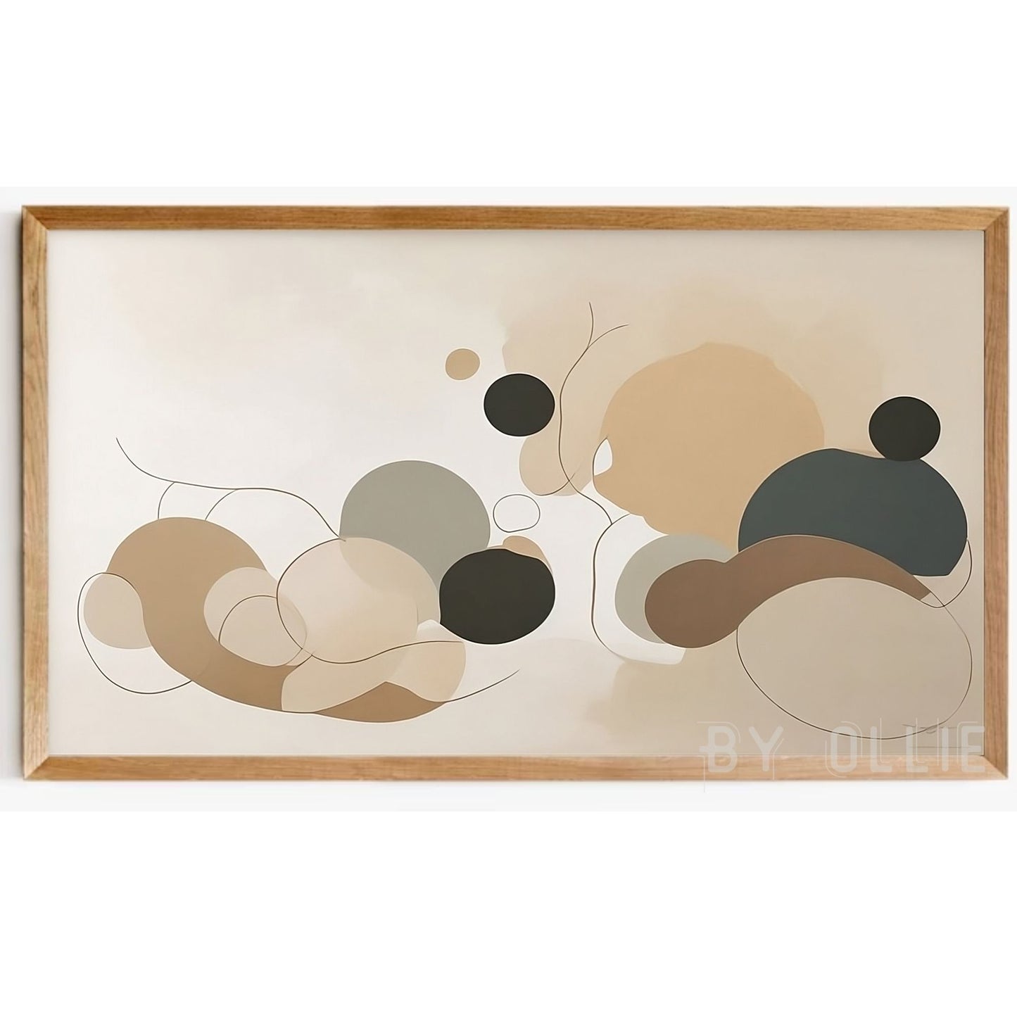 4 Samsung Frame TV Art SET + Printables Vintage Abstract Art DIGITAL Downloadable TVS5