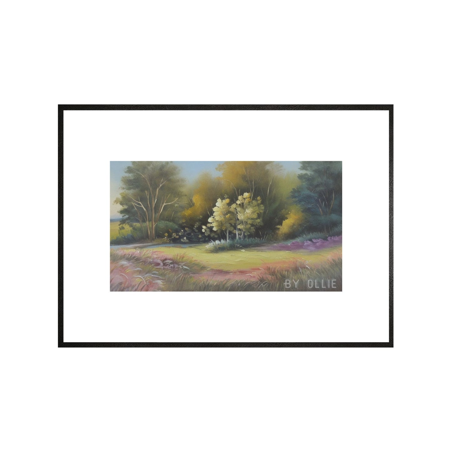 Vibrant Spring Landscape Art Vintage Print Country Landscape Painting Colorful Grass Oil Painting Farmhouse Decor Digital Wall Art Painting