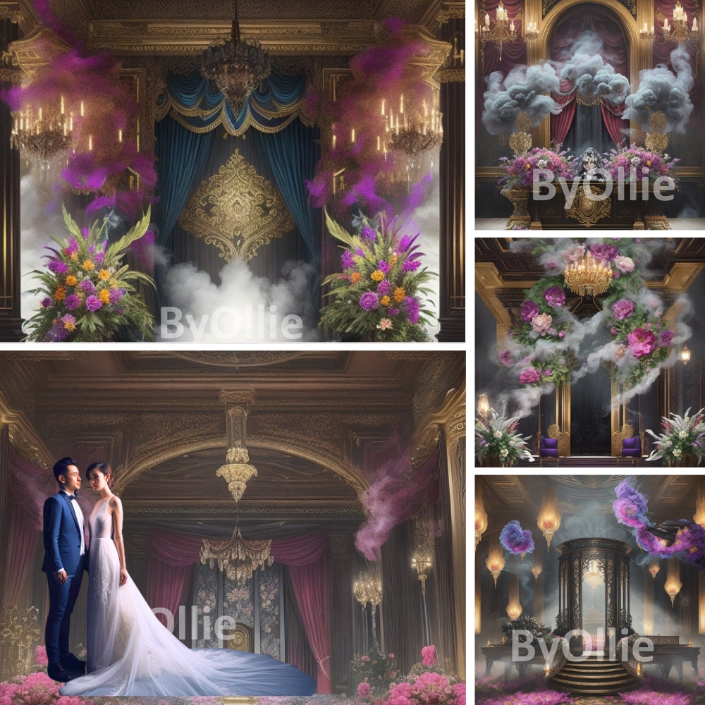 16 Fine Art Floral Smoke Mansion Digital Backdrops Maternity Backdrop Overlays Photography Digital Background Photoshop Textures Overlays