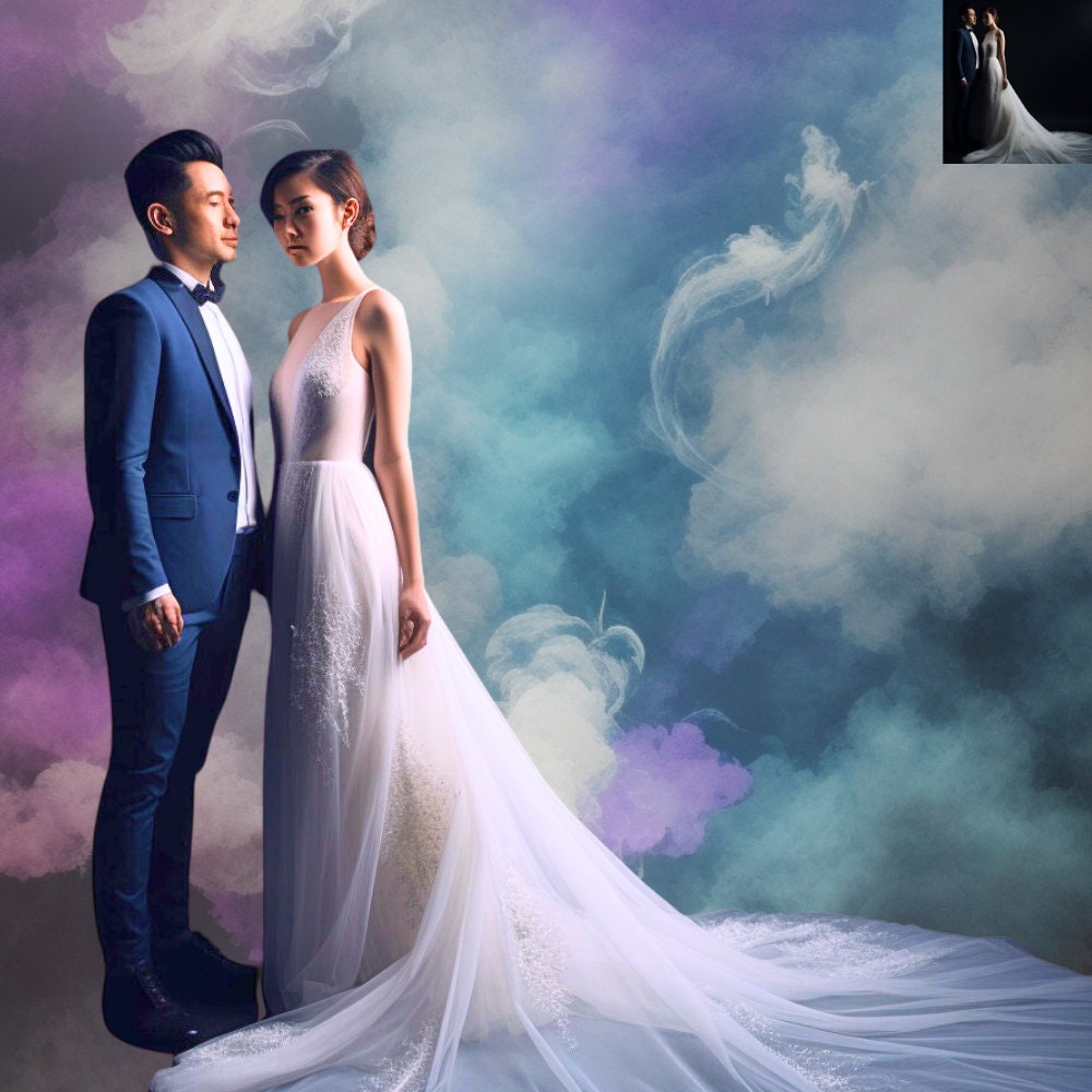 29 Fine Art Colorful Smoke Digital Backdrops, Maternity Backdrop Overlays Photography Digital Background Overlays Photoshop Texture Overlays