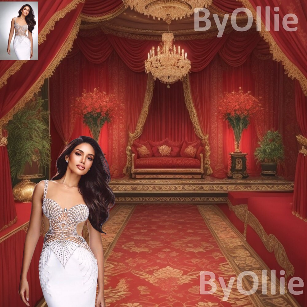 10 Valentines Luxury Red Gold Mansion Palace Digital Backdrop Studio Backdrop Overlays Fine Art Textures Photoshop Overlays Castle Backdrop