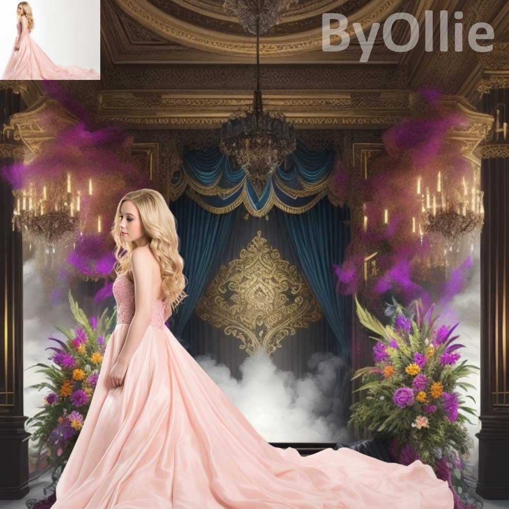 16 Fine Art Floral Smoke Mansion Digital Backdrops Maternity Backdrop Overlays Photography Digital Background Photoshop Textures Overlays